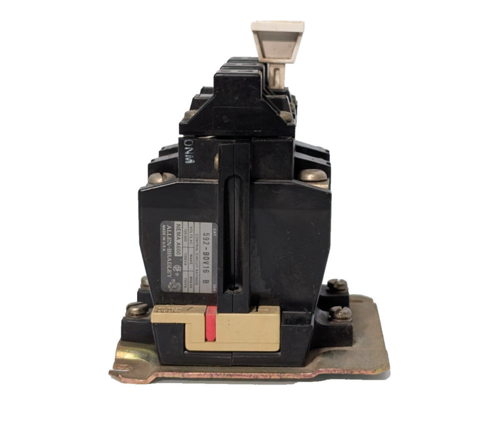 Allen Bradley 592-B0V16 Overload Relay, Series B, NEMA A600, Made in USA