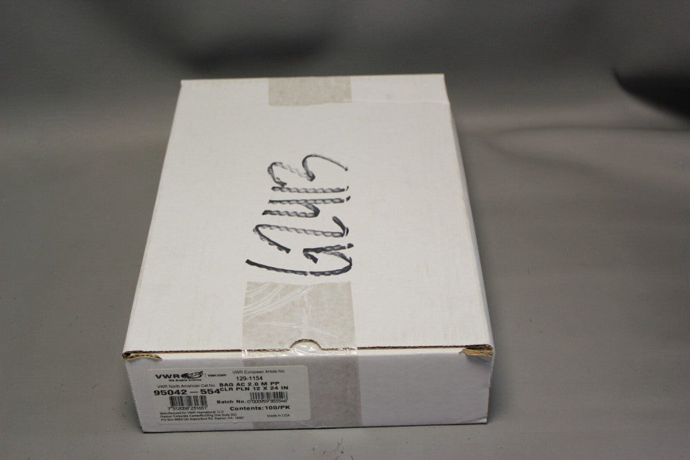 100 NEW VWR 2MIL AUTOCLAVABLE BAGS 95042-554