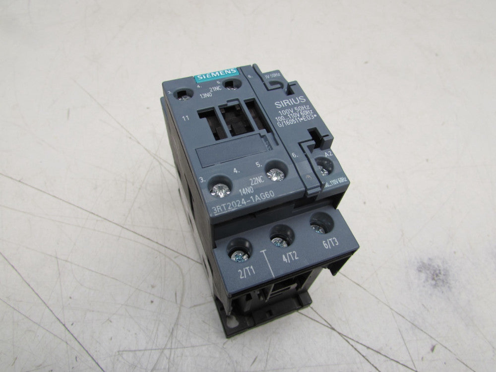 SIEMENS SIRIUS 3RT2024-1AG60 CONTACTOR 100/100-110V 50/60HZ COIL XLNT TAKEOUT !!