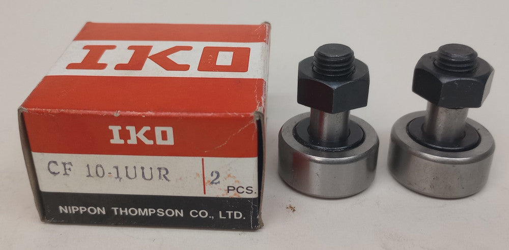 IKO CF101UURNoZerks Cam Follower 26mm Roller OD 12mm Width 10mm Stud (Pack of 2)
