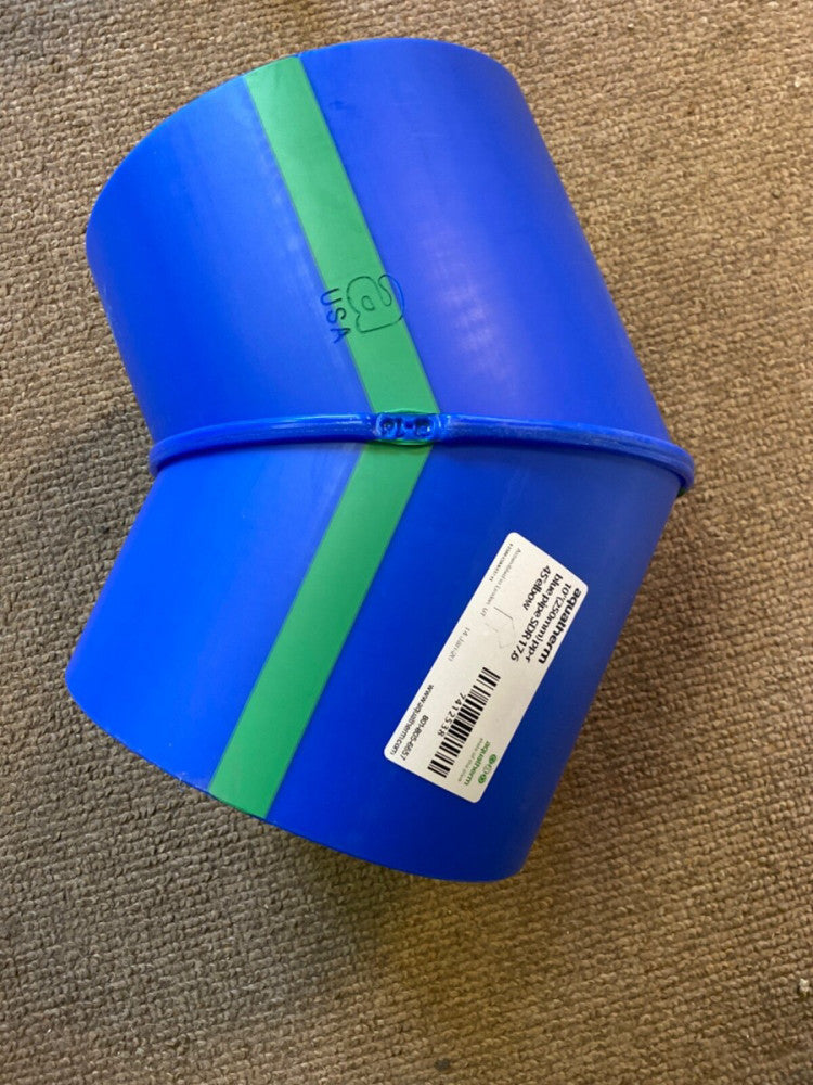NEW AQUATHERM  BLUE PIPE 7412538 PIPE 45 DEG ELBOW, 10 IN BUTT WELD 