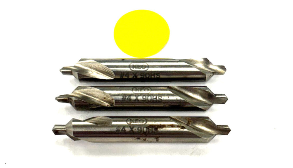 KEO #4 X90HS CENTER DRILL OAL- 2-1/16" LOT OF 3