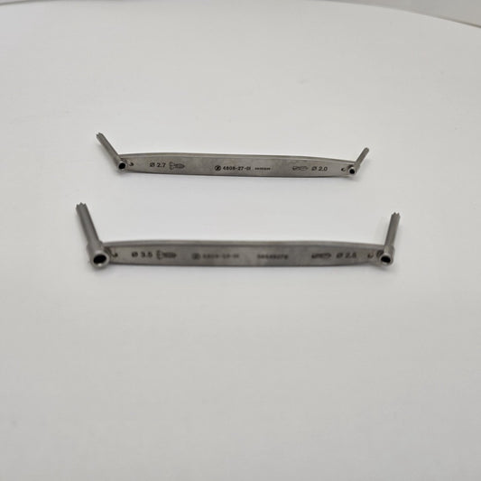 2X Zimmer 4808-27-01 2.7mm-2.0mm & 4808-35-01 2.5mm-3.5mm Double Drill Sleeves
