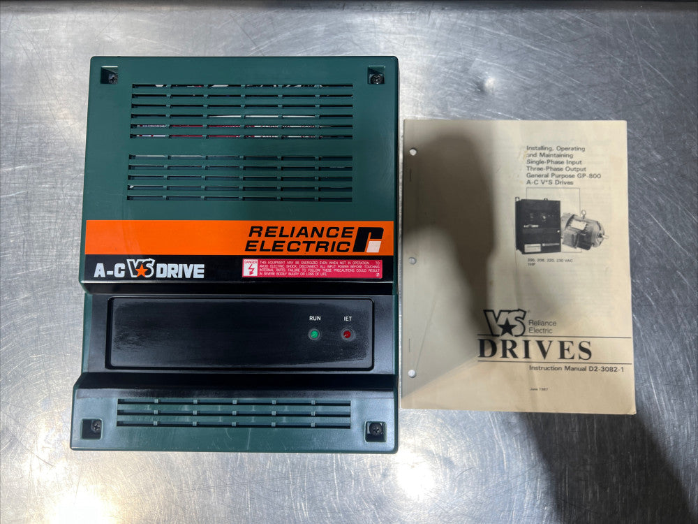 Nos Surplus RELIANCE, 1AC2001U, VS DRIVE, 1 HP, 1 PHASE IN, 200/230V OUT
