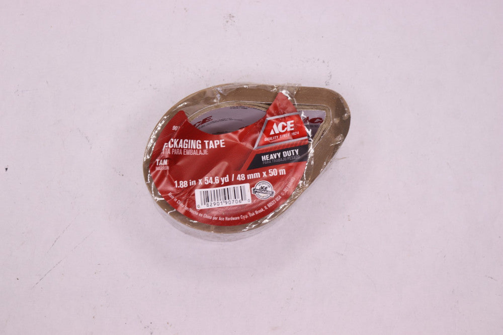 Ace Heavy Duty Packaging Tape Tan 1.88" W X 54.6 yd L 281639
