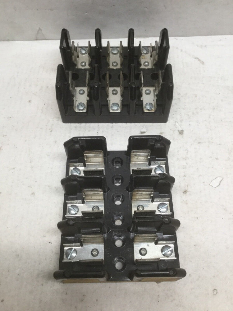 Bussmann J60030-3S Fuse Holder, 3 Pole, 30A, 600V (Lot of 2)
