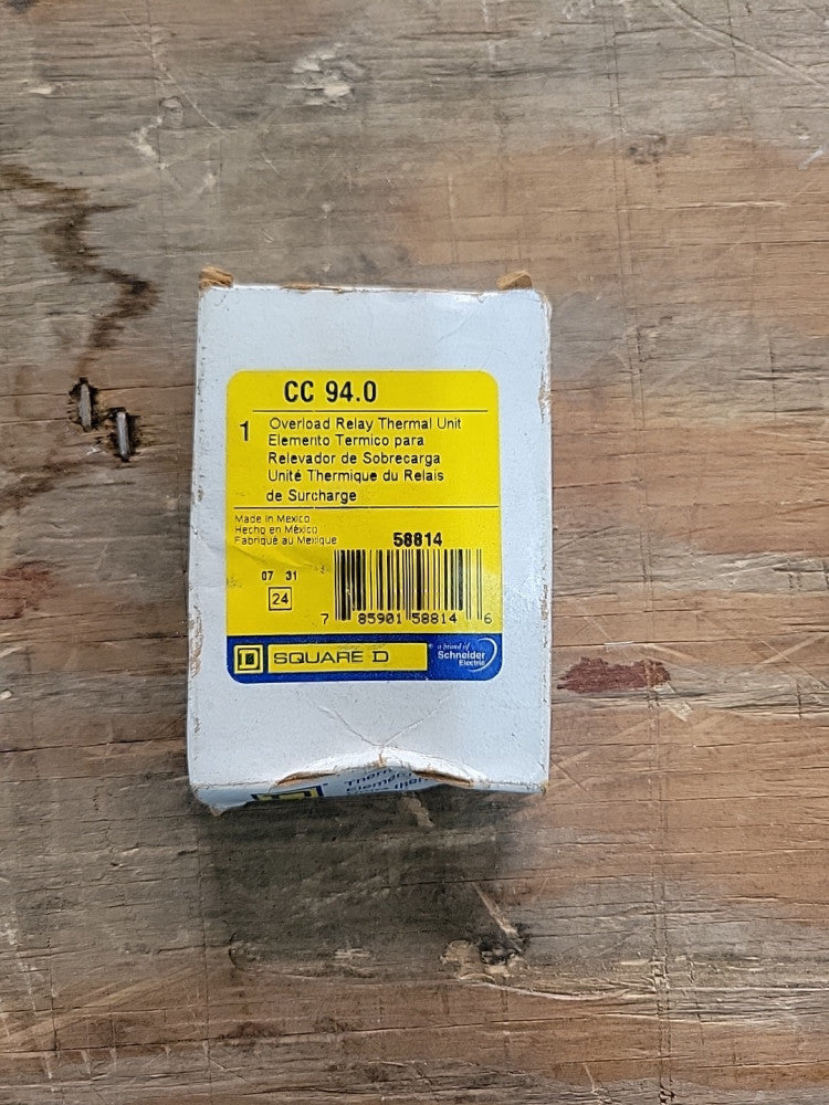 New Old Stock! Square D CC94.0 Thermal Unit