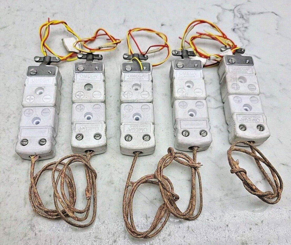 5 Pack Omega Engineering NHXH Ceramic Thermocouple Plug And Jack Used
