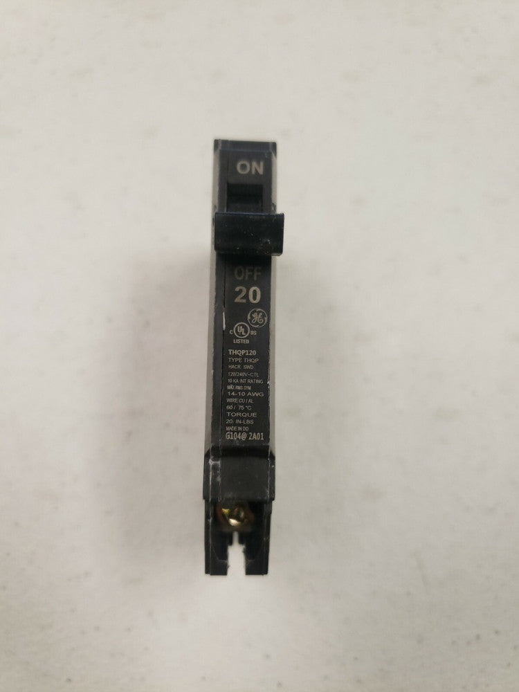 GE THQP120 CIRCUIT BREAKER 20 Amp 1 Pole 120/240V NTO