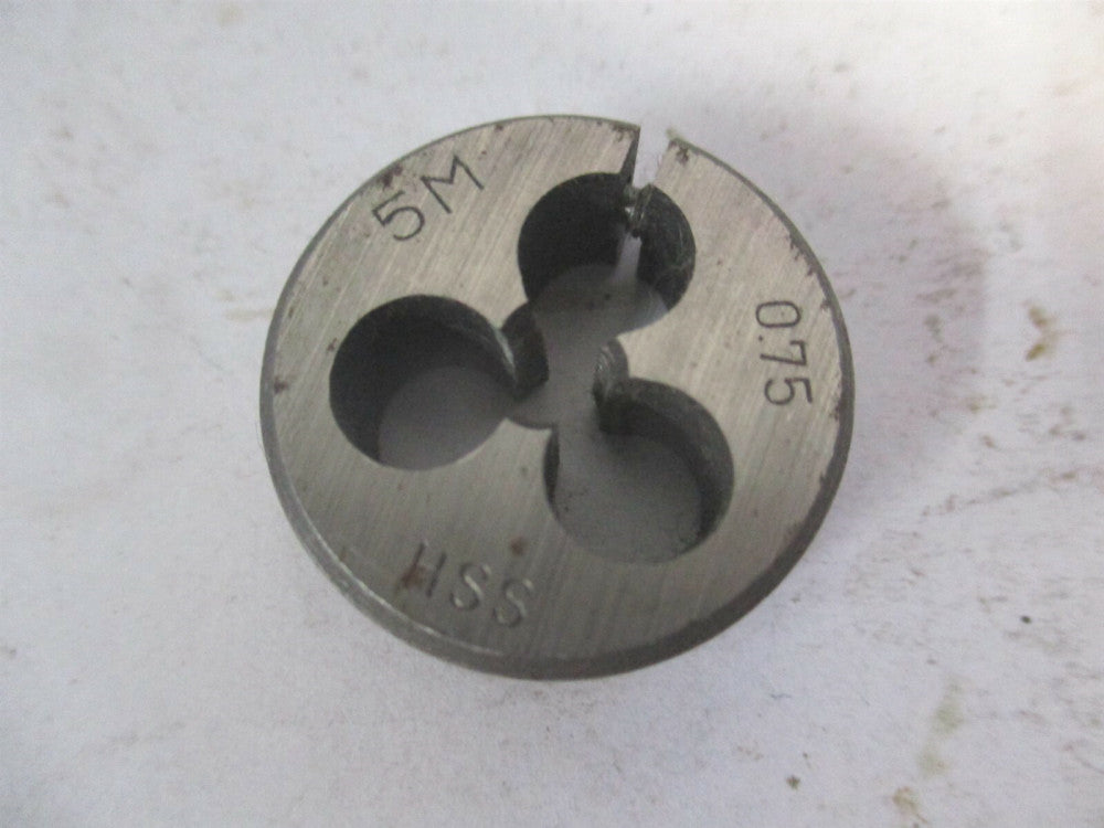 5M-0.75 High Speed Steel Adjustable Screw Round Die 