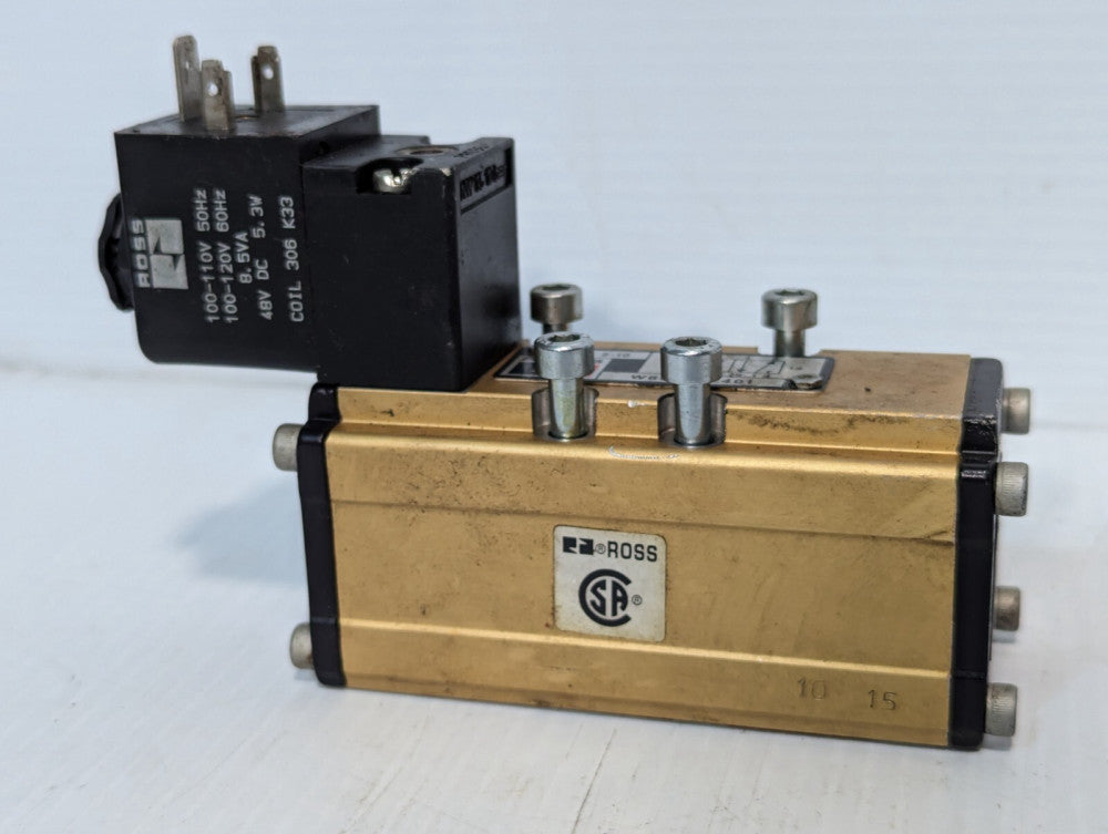 Ross Controls W6076B2401 Pneumatic Dual Solenoid Valve 2-10 Bar -