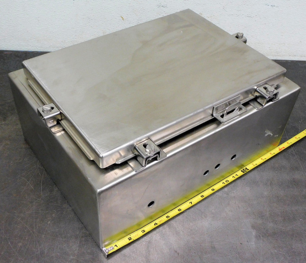 Hoffman A16H1206SS6LP Stainless Steel Electrical Junction Box 16" X 12" x 6"