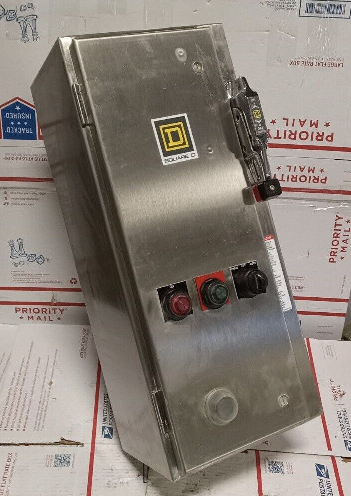 New Square D 8539SCW71V80CFF4P1P2TX21 Size 1 SS Combination Starter 35A Breaker