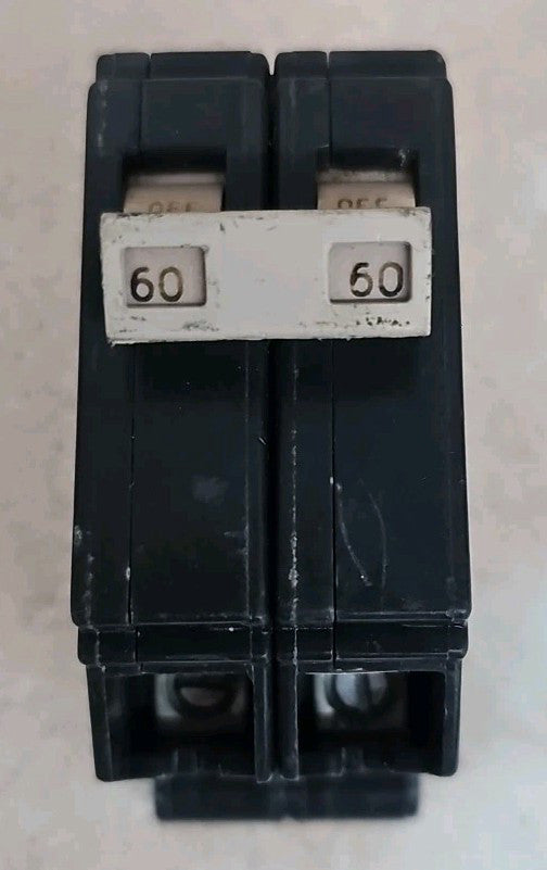 New Take Out Cutler Hammer CH260 2 Pole 60 Amp 120V Plastic Foot Circuit Breaker