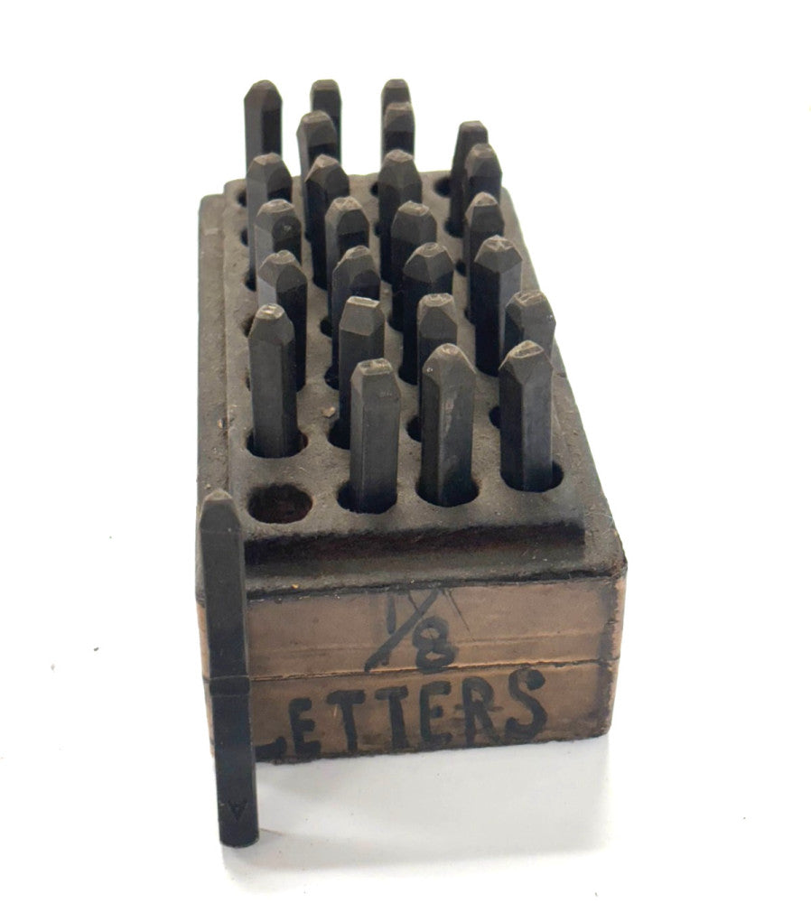1/8" STEEL HAND HELD LETTER STAMPS