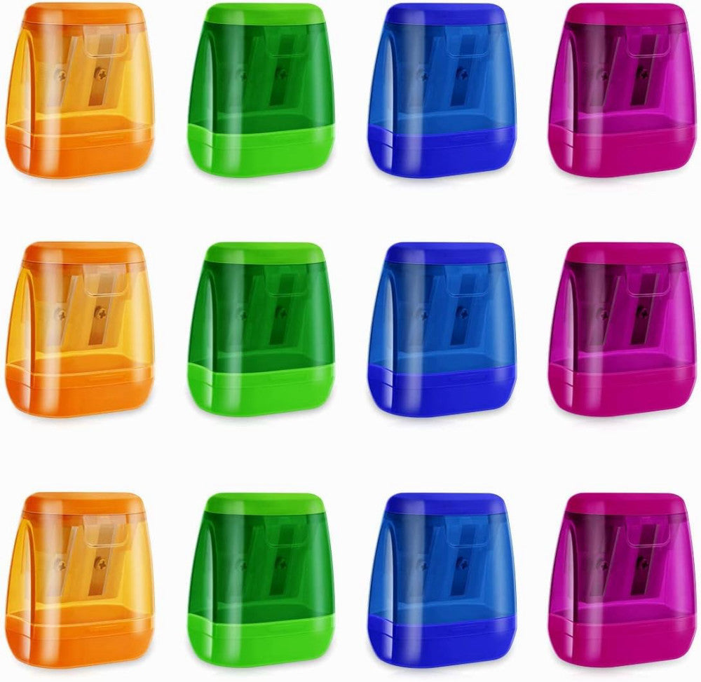 12 Pcs Manual Pencil Sharpener for School Office Home Pencil Sharpeners for Kids