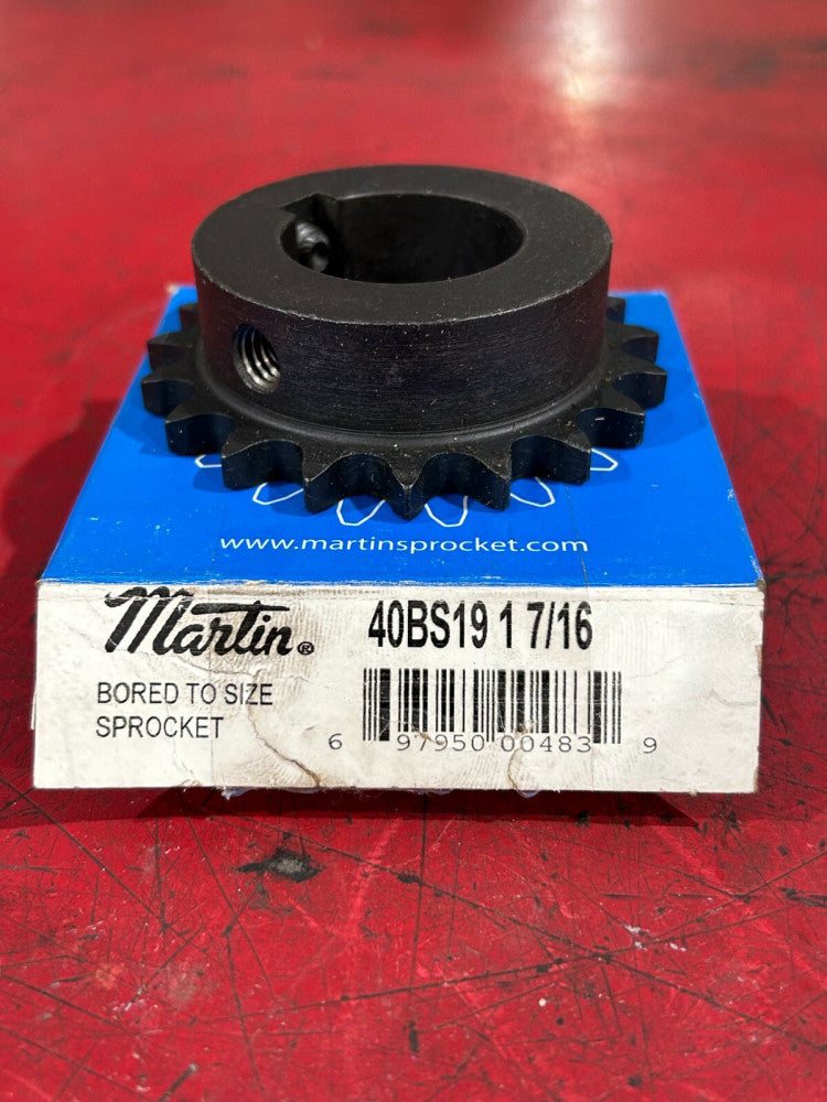 NEW IN BOX MARTIN SPROCKET 40BS19 BORE 1 7/16