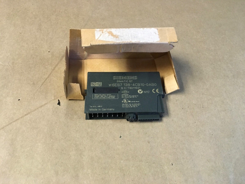 SIEMENS 1P 6ES7 138-4CB10-0AB0 I/O Module S C- T6D11521 (KB)