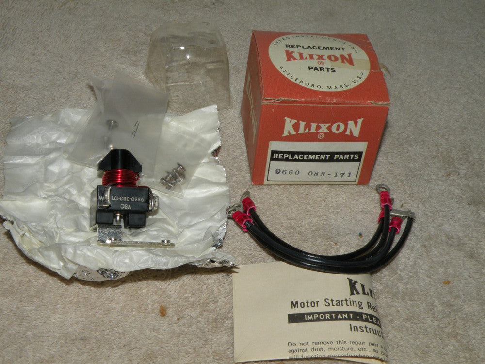 Klixon Motor Starting Relay  9660-083-171
