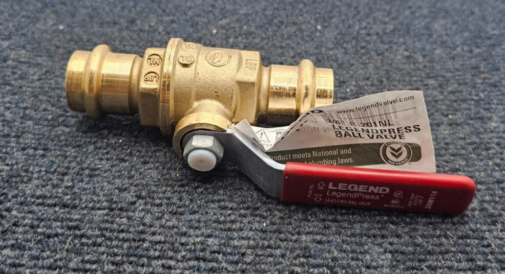 Legend Valve 101-204NL 3/4" P-201NL Brass Press Fitting NPT Connection