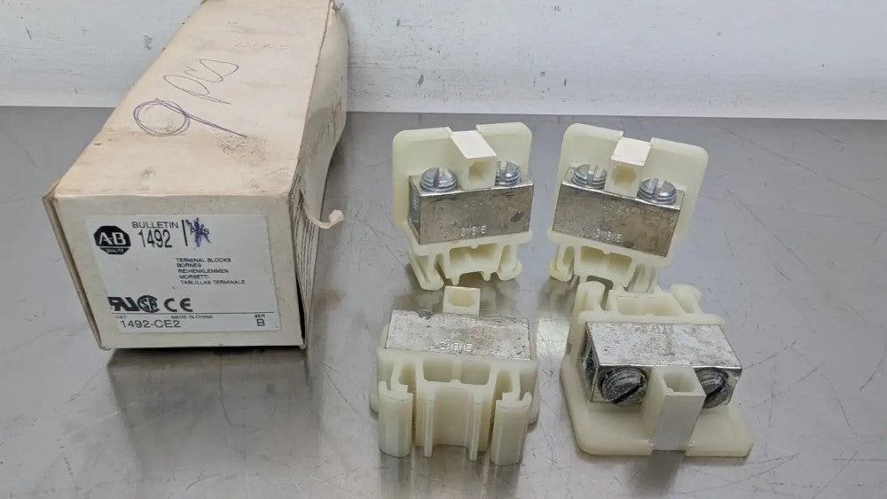 4 Pack Allen-Bradley 1492-CE2 Terminal Blocks Ser B