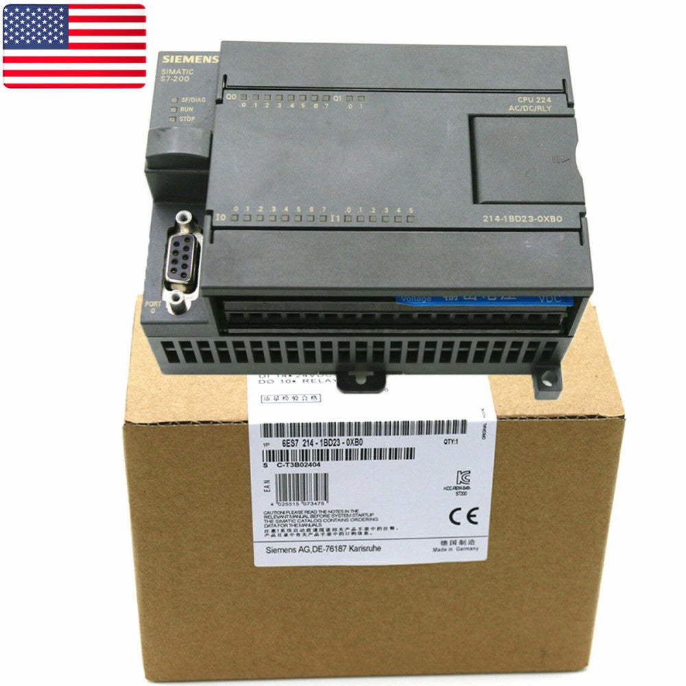 One New SIEMENS 6ES7 214-1BD23-0XB0 6ES7214-1BD23-0XB0 CPU Module - US Stock