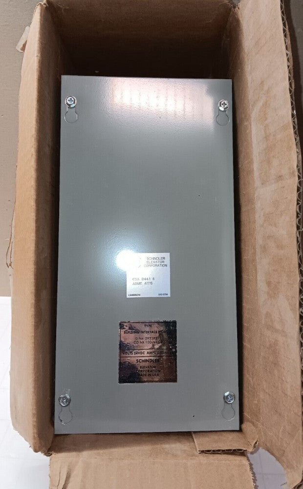 NEW SCHINDLER 59328025 BIM BOX ASSEMBLY BUILDING INTERFACE MODULE 24 VDC