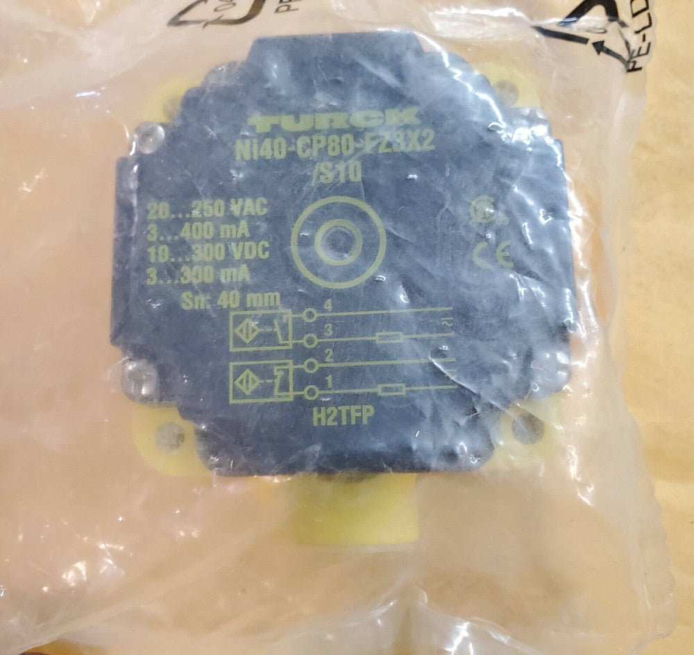 NEW TURCK NI40-CP80-FZ3X2/S10 INDUCTIVE PROXIMITY SENSOR 20-250 VAC 3-400mA