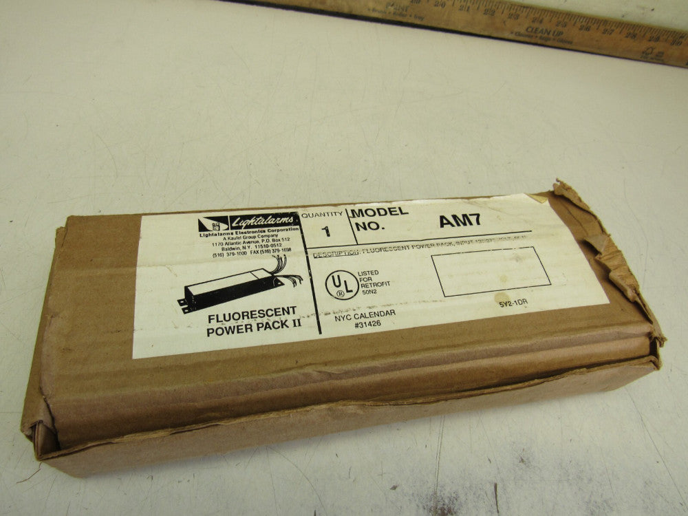LIGHTALARMS Fluorescent Power Pack II MODEL-AM7 BALLAST 120/277V 60HZ NEW IN BOX