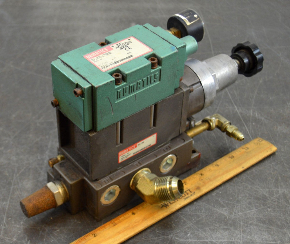 Numatics 5549PA400O000000 554RS100O016Y00 Pneumatic Air Valve Regulator 130 Psi