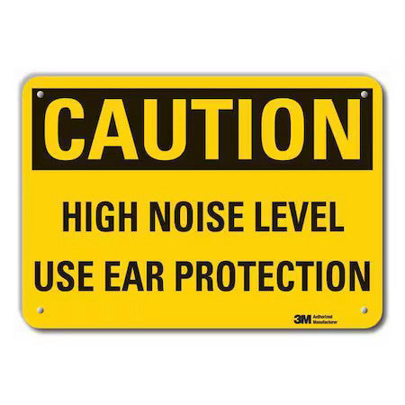 Lyle Lcu3-0354-Ra_10X7 Caution Sign, 7 In Height, 10 In Width, Aluminum,