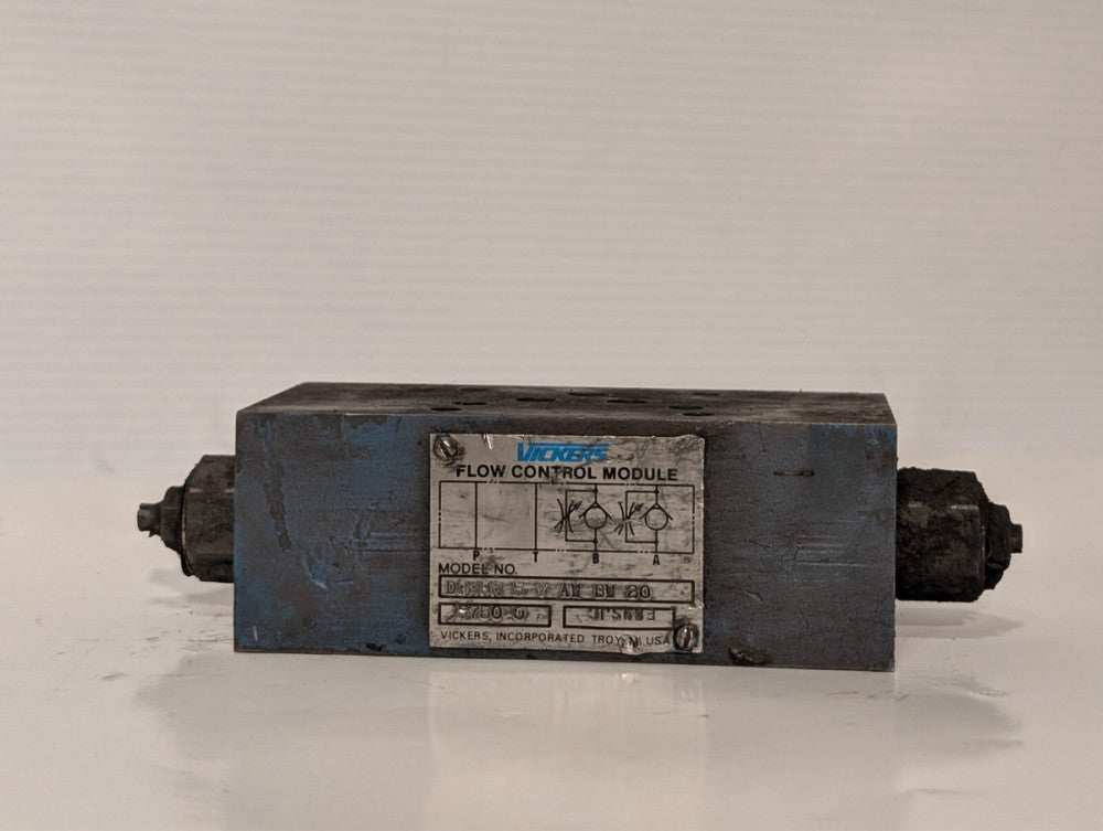 Vickers DGMFN 5 Y AW BW 20 Flow Control Valve