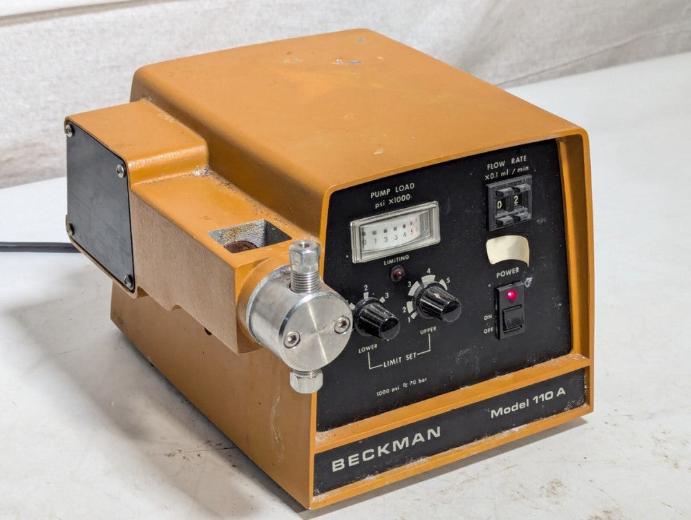 Beckman Model 110A Liquid Chromatograph Pump 115v Solvent Delivery Pump
