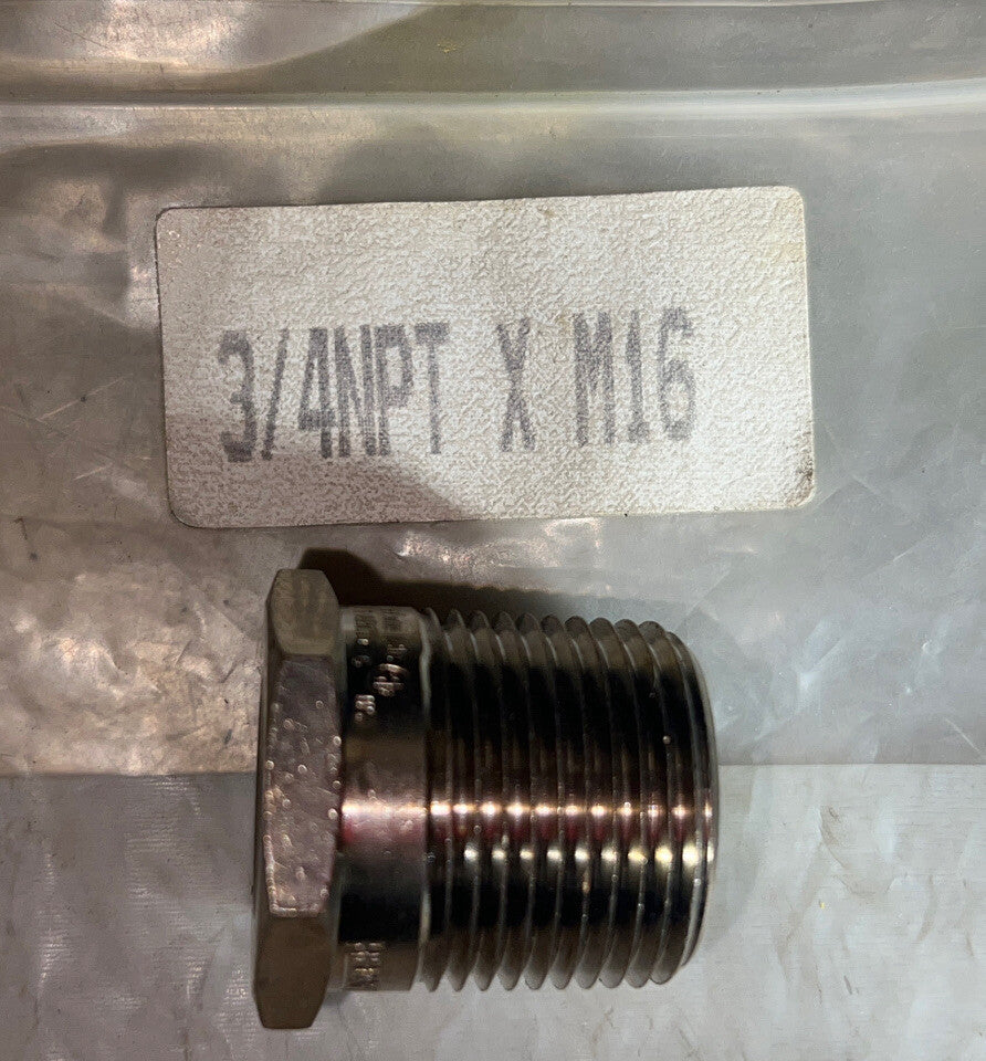 REDAPT  RD-U 3/4 NPT X M16 Hazardous location￼CONNECTOR Nos Surplus