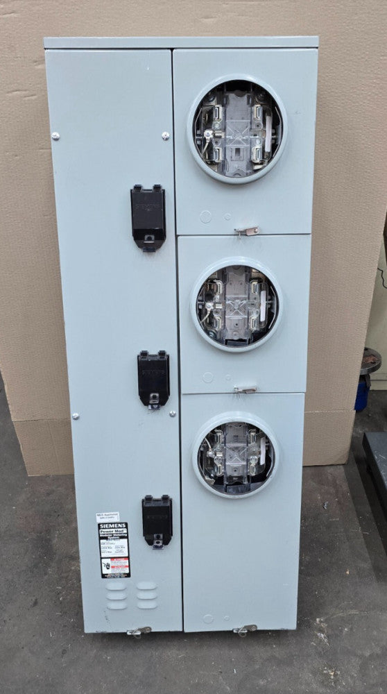 New Siemens WML31225RJ 1200 Amp Meter Stack 1 Ph 5 Jaw Lever Bypass 240V (Flaw)