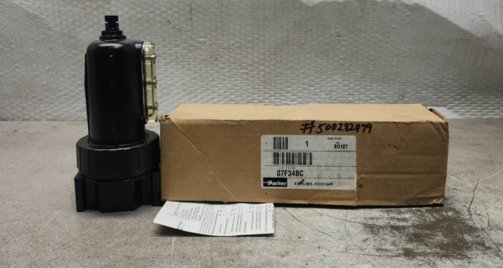 NEW IN BOX PARKER PNEUMATIC 1/2" FILTER 07F34BC