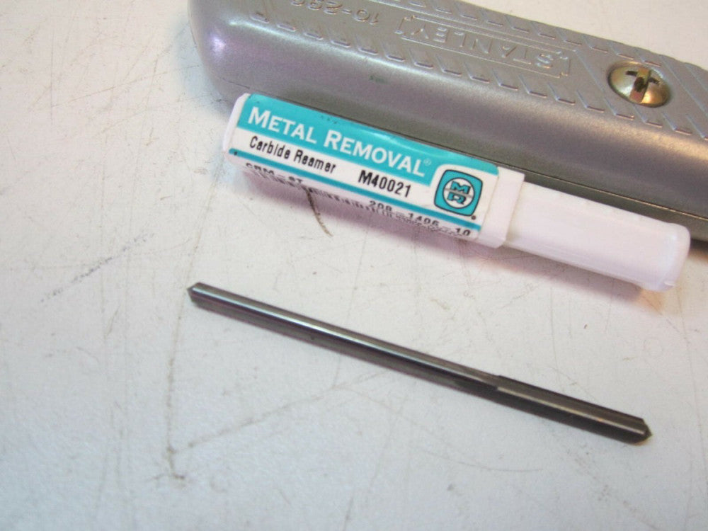 Metal Removal (M40021) .1406 x 0.125 x 3/4 x 2 Carbide Reamer Straight Flute