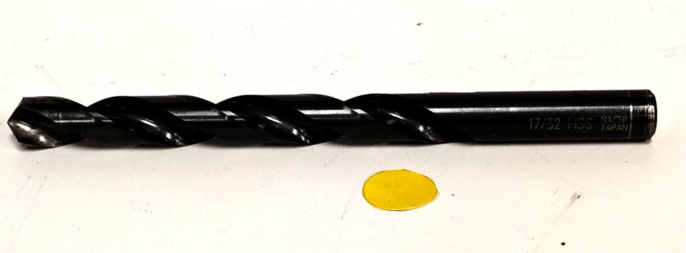 UNBRANDED 17/32" DRILL BIT 2 FLUTE 5" FLUTE LENGTH 1-3/4" SHANK LENGTH HSS