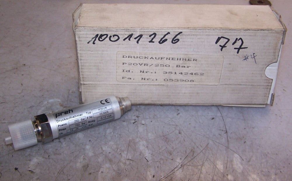 NEW DRUCKAUFNEHMER P20VR PRESSURE CELL 0-10 VOLT 250 BAR