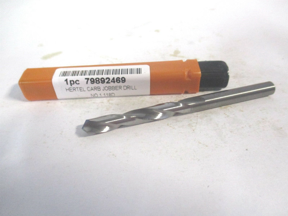(79892469) #1 118° 1-3/4" x 3" OAL Solid Carbide Regular Spiral Jobber Drill 