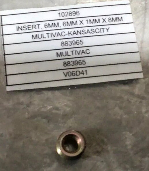 Multivac 102896 Insert Nos Surplus
