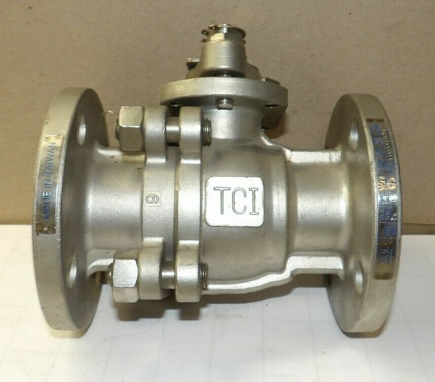 TCI 1-1/2" 4 BOLT FLANGED GATE VALVE CLASS #150 MOP 275 SS STEM CF8M BODY & BALL