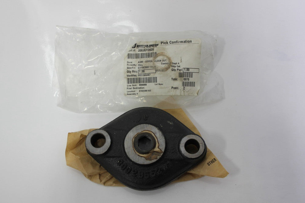  GARDNER DENVER OEM ASM CLEAN OUT COVER 200JGY2028  (S8-3-28F)