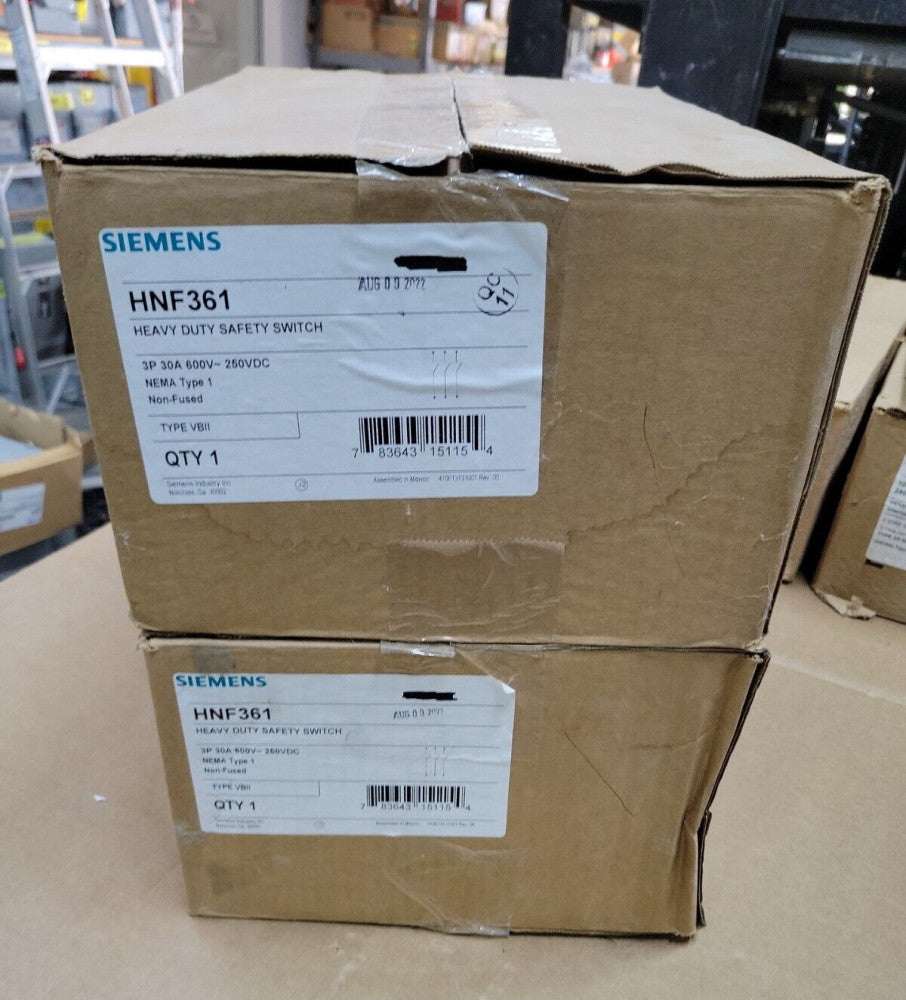 1- Siemens HNF361 Heavy Duty Safety Switch 3PH 30 AMP 600V NEMA 1, NON FUSE~ NEW