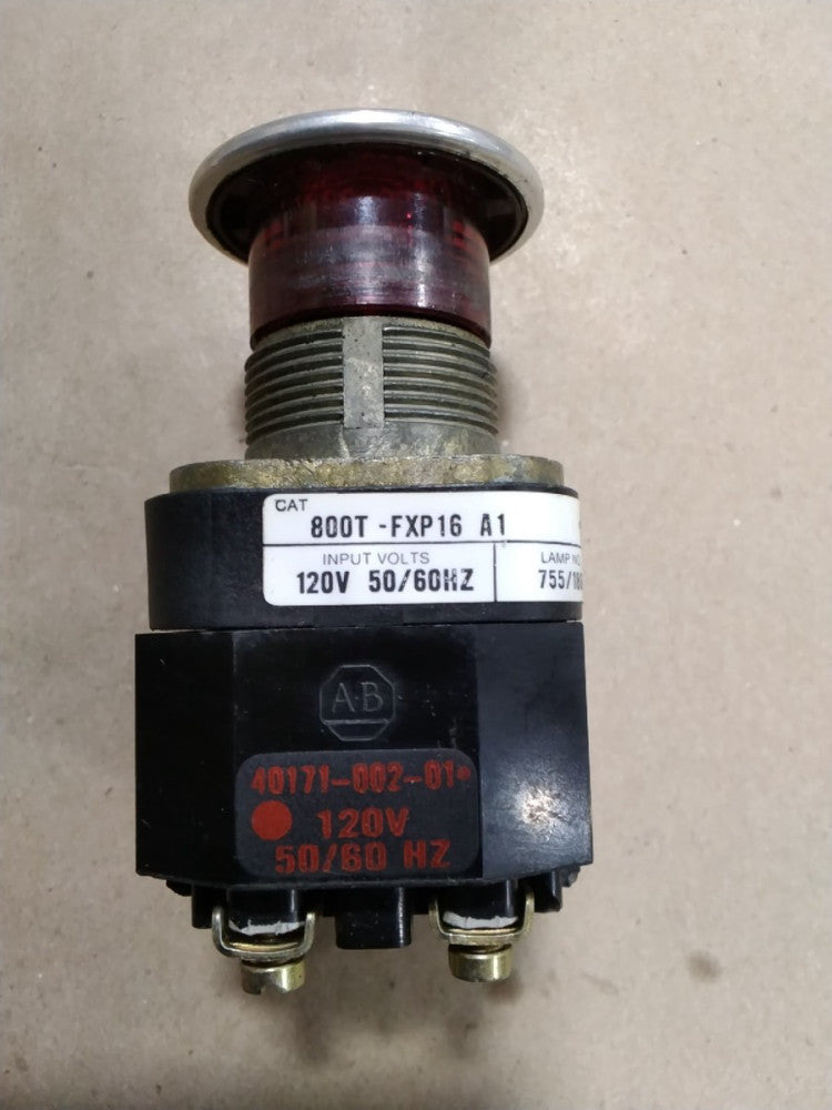 Allen Bradley 800T-FXP16 A1 Red Pushbutton E28