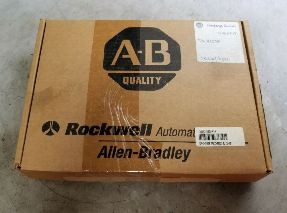 NEW ALLEN BRADLEY 142505 PRECHARGE SWITCH 3-40 HP 