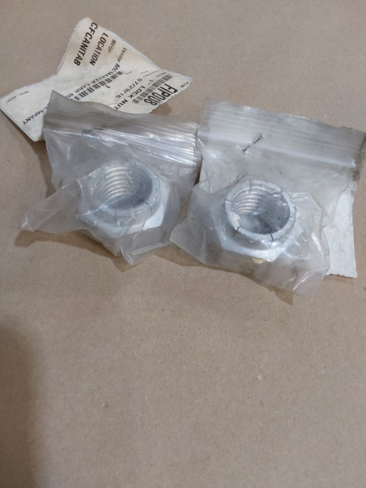 (1) 1"-8 Flexloc Nut Plain Finish Carbon Steel Top Lock Nut 1-8 ( LOT OF 2)
