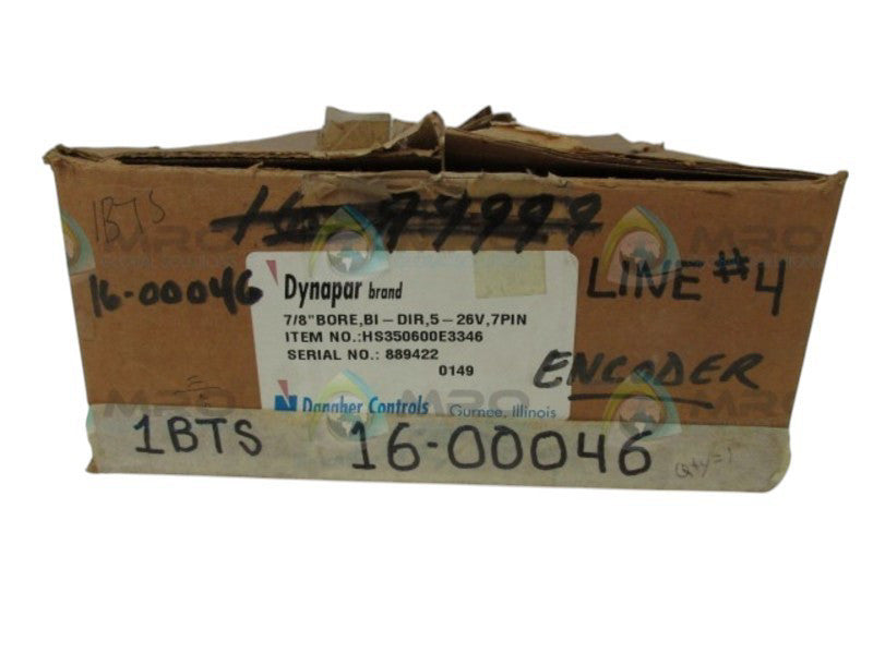 DYNAPER HS350600E3346 BORE  NSMP