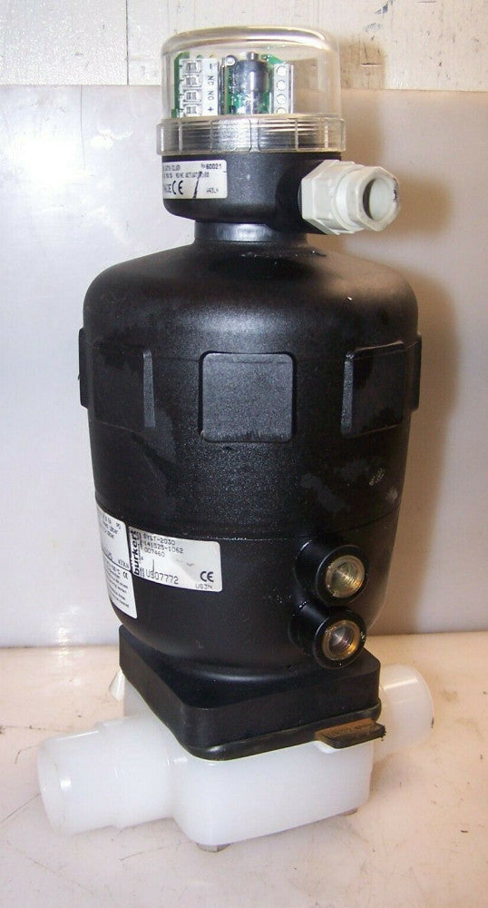 NEW BURKERT SYST-2030 DIAPHRAGM VALVE WITH MECHANICAL SWITCH NO NC ACTUATOR 