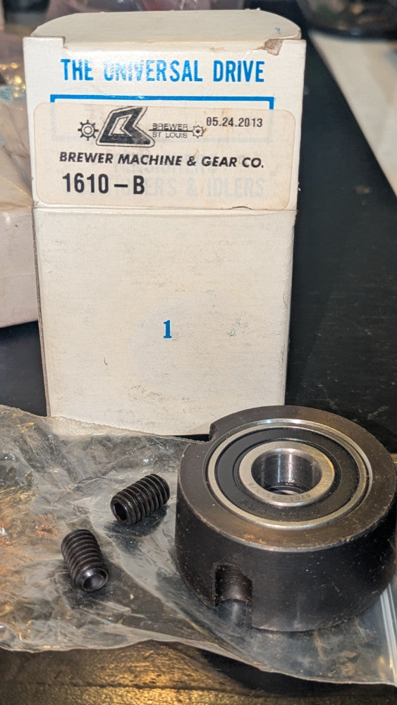 (1) BREWER MACHINE CO. 1610-B TENSIONER POSITIONER GEARS / DRIVE SYSTEM NIB